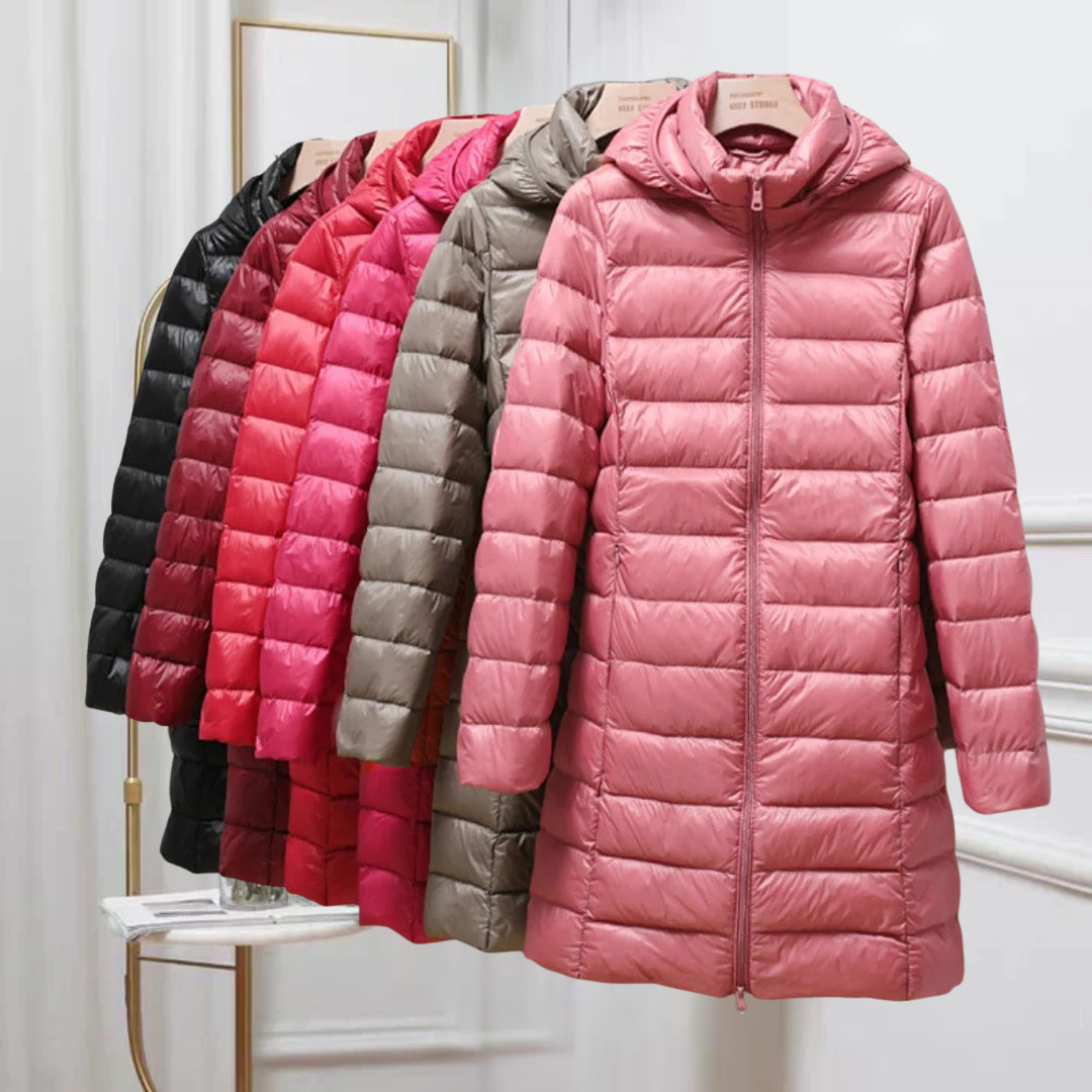 Elegante Damen Steppjacke, ultraleicht & stilvoll. Für modische Herbst- und Frühlings-Outfits geeignet.