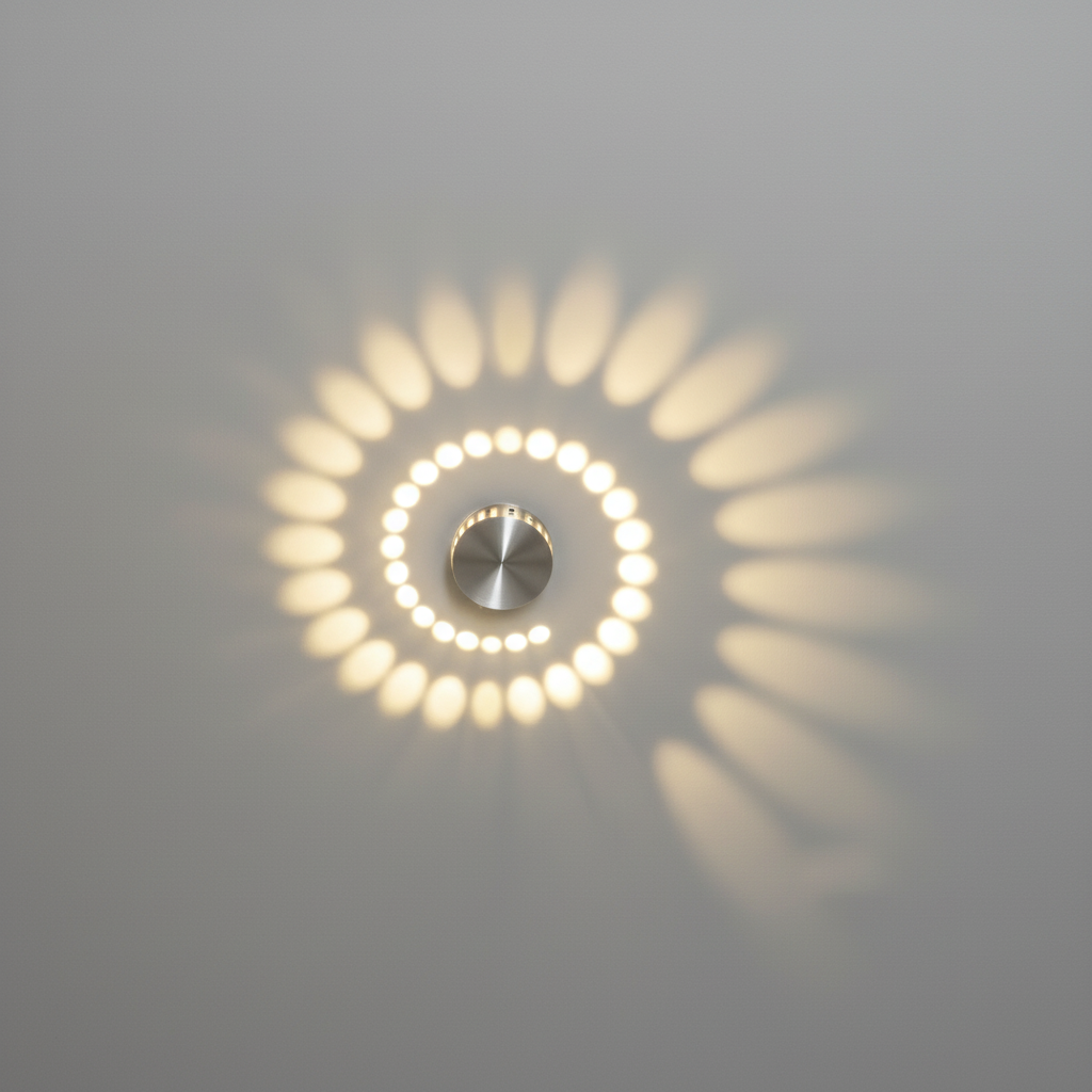 Spiralyze Designer LED-Leuchte: Modernes Spirallicht für Wand & Decke. Energieeffizient & formschön.