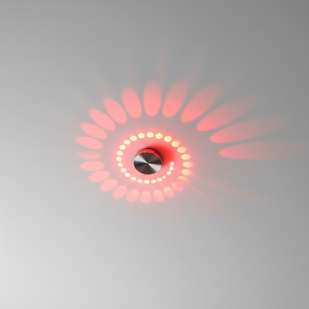 Moderne energieeffiziente Designer LED-Lampe Spiralyze aus Aluminium. Spiralförmige Beleuchtung.