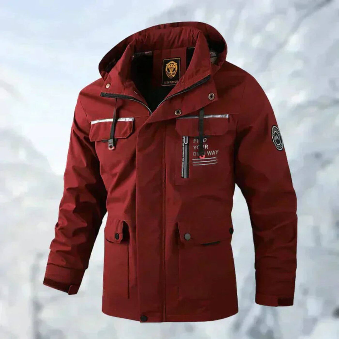 Komfortable, leichte Herren Outdoorjacke, wasserdicht & winddicht, optimale Bewegungsfreiheit für Abenteuer & Freizeit.