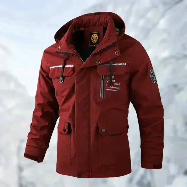 Komfortable, leichte Herren Outdoorjacke, wasserdicht & winddicht, optimale Bewegungsfreiheit für Abenteuer & Freizeit.