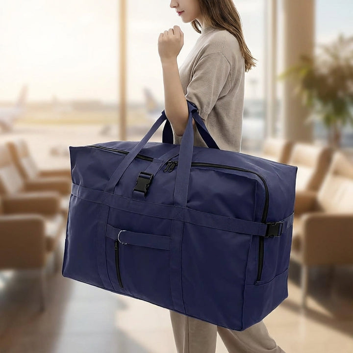 Geräumige faltbare Reisetasche für flexible Reisen; groß, leicht & strapazierfähig für Urlaub & Gepäck.