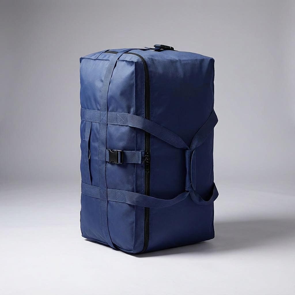 Strapazierfähige, wasserabweisende faltbare Reisetasche, ideal als großes Reisegepäck & Duffle Bag für jeden Urlaub.
