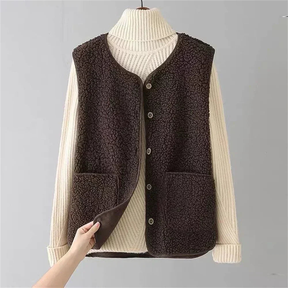 Bequeme, stilvolle Damen Weste für Freizeit & Business Casual. Ideal als Übergangsweste.