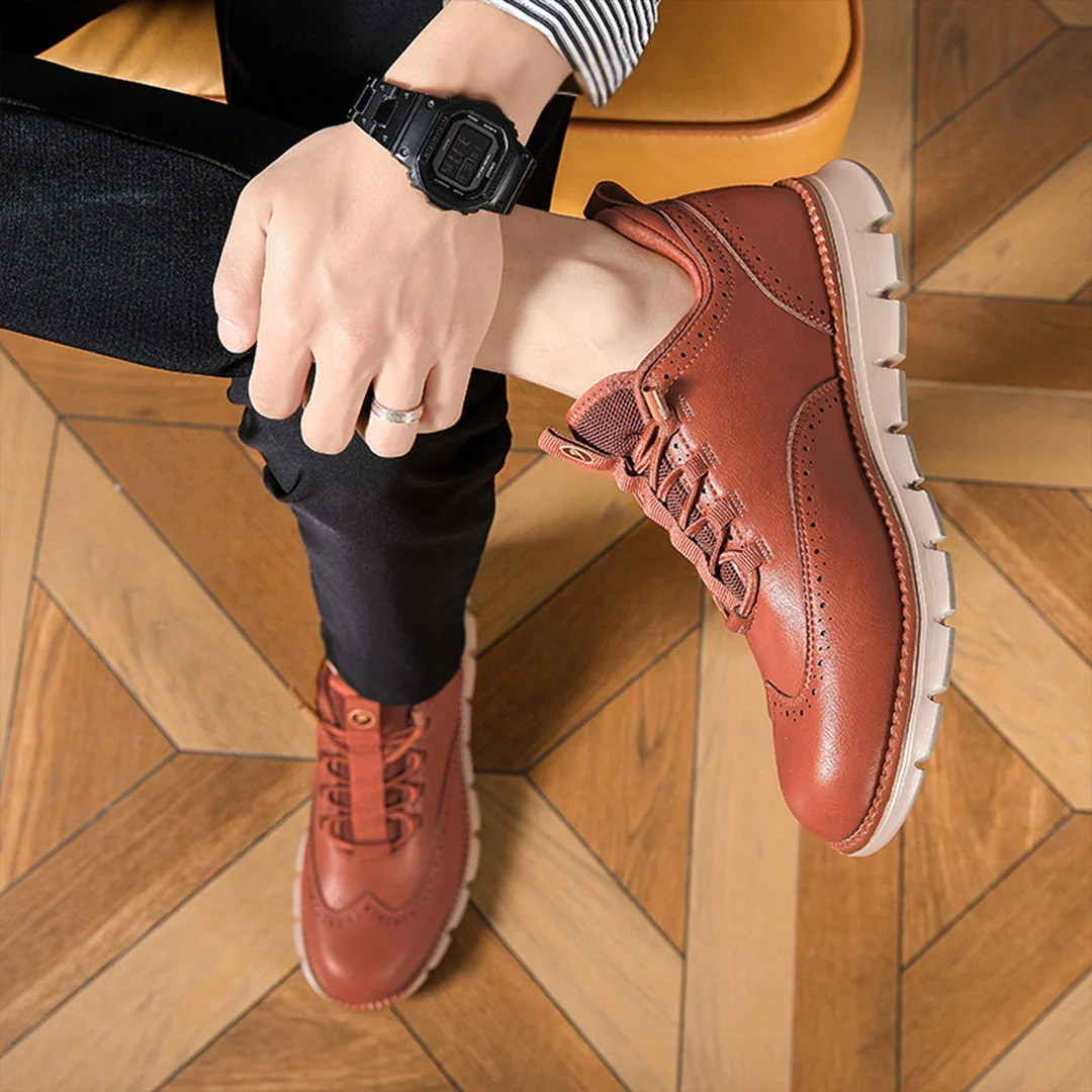 Bequeme Herren Business Schuhe im Oxford-Stil, schwarzes Leder, mit druckentlastender Memory-Schaumsohle.