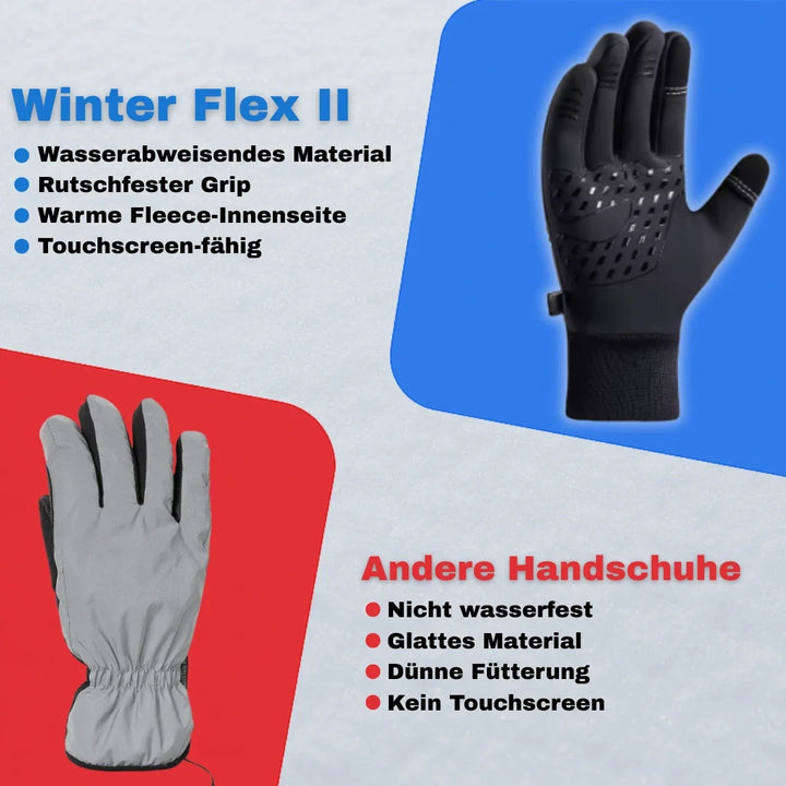 Komfortable WinterFlex II Winterhandschuhe für optimalen Kälteschutz, warm und atmungsaktiv für jeden Tag.