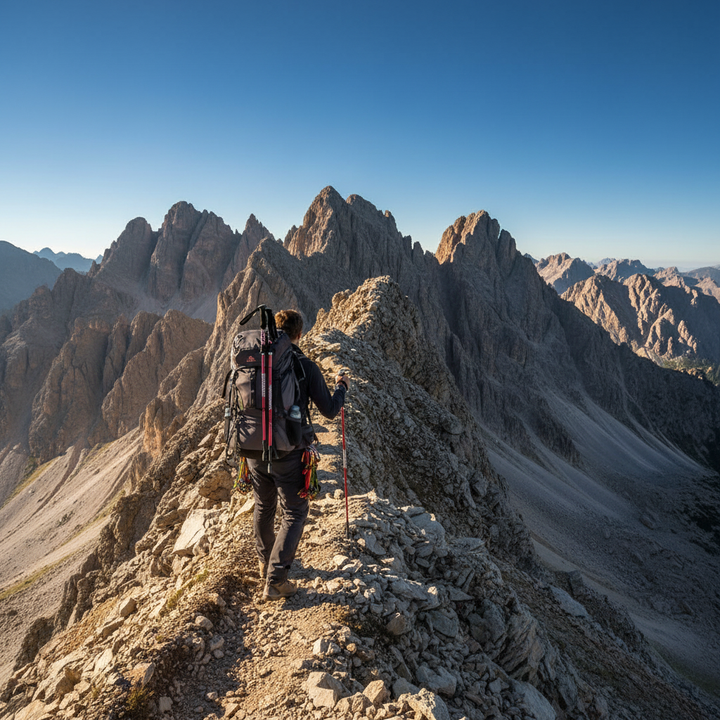 Robuste, faltbare Nordic Walking Stöcke, verstellbar und aus leichtem Aluminium für Outdoor.