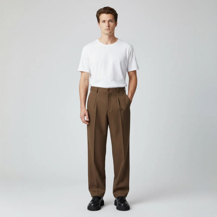 Herren Wide-Leg Hose für einen lässigen, aber eleganten Auftritt. Vielseitig für jeden Anlass.