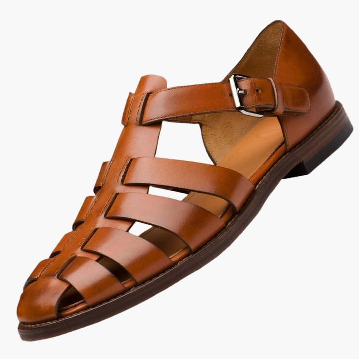 Robuste Herren Fischer-Sandalen für Outdoor & Freizeit. Bequeme & stilvolle Sommersandalen für Männer mit Schnallen.