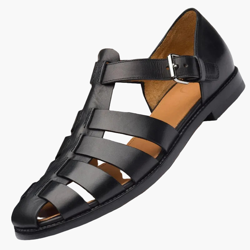 Bequeme Herren Fischer-Sandalen, ideal für Sommer, Strand & Outdoor. Vielseitige Freizeit-Sandalen mit Schnallen.