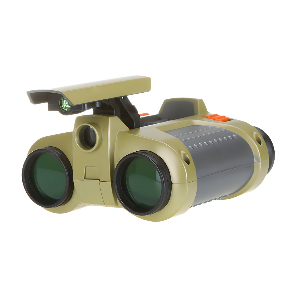 Robustes, wasserfestes Kinderfernglas 4x30 mit Nachtsichtfunktion für junge Entdecker und Outdoor-Abenteuer.