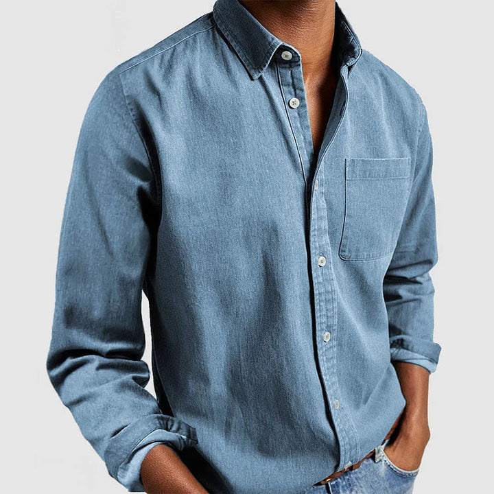 Bequemes Casual-Hemd für Herren, lange Ärmel, modernes Design, perfektes Freizeit-Outfit.