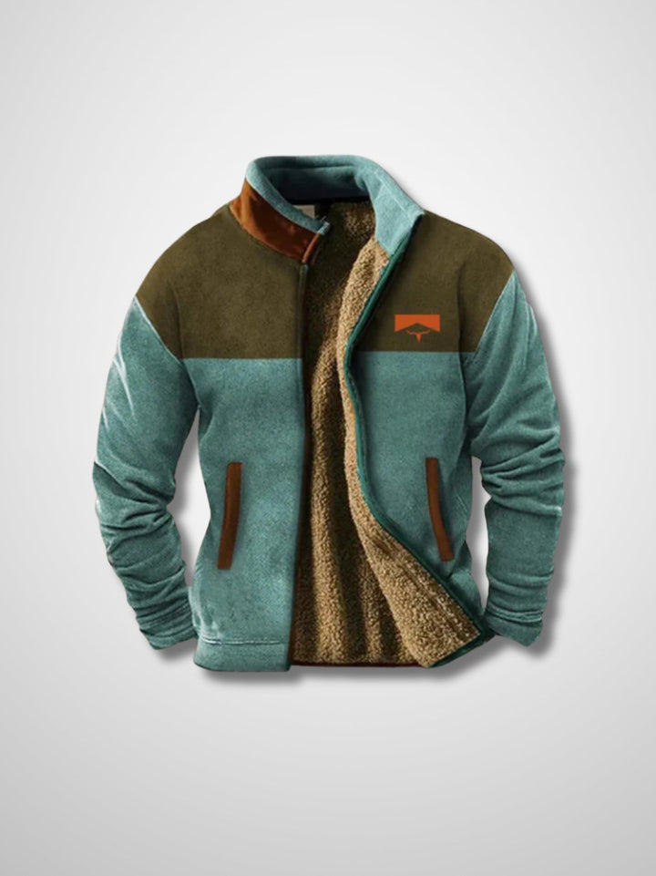 Sportliche Herren Fleece-Übergangsjacke, leicht und warm für Frühling & Herbst Outdoor-Aktivitäten.