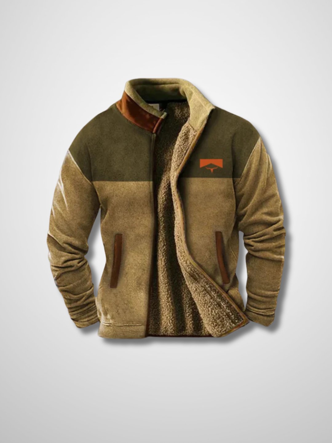 Athleisure Herren Reißverschlussjacke aus Fleece, leicht & warm, geeignet für Outdoor-Sport & Alltag.