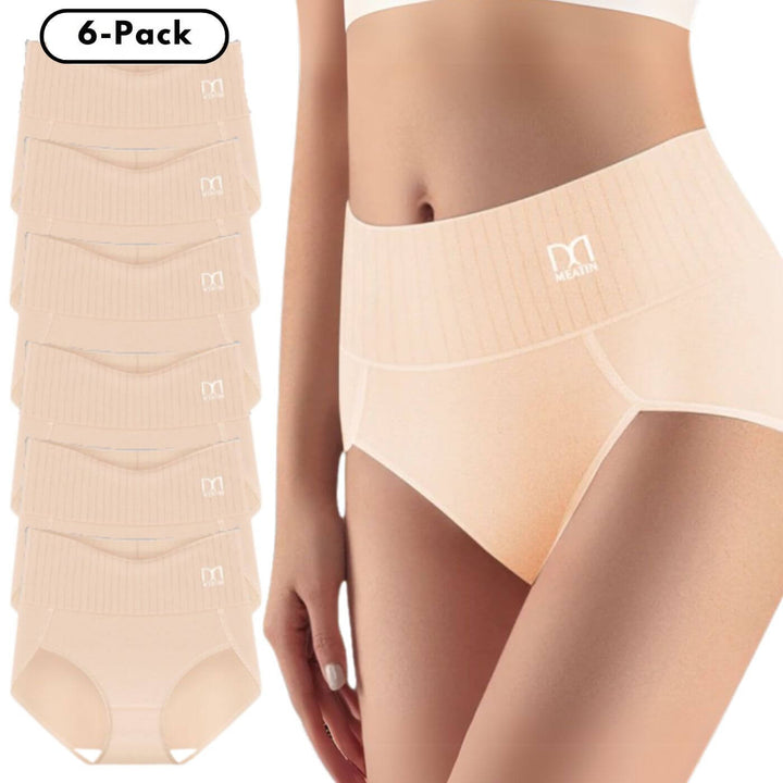 Detail des weichen, nahtlosen Stoffes vom Damen High Waist Formslip für maximalen Komfort.