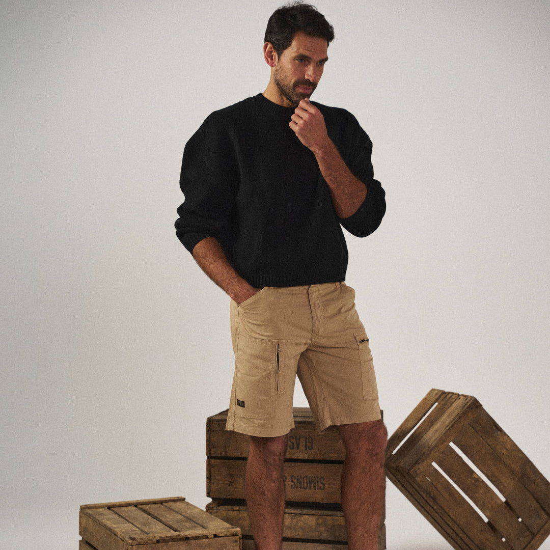 Bequeme Sommer Cargo Shorts für Herren, vielseitig für Freizeit, Urlaub & warme Tage.