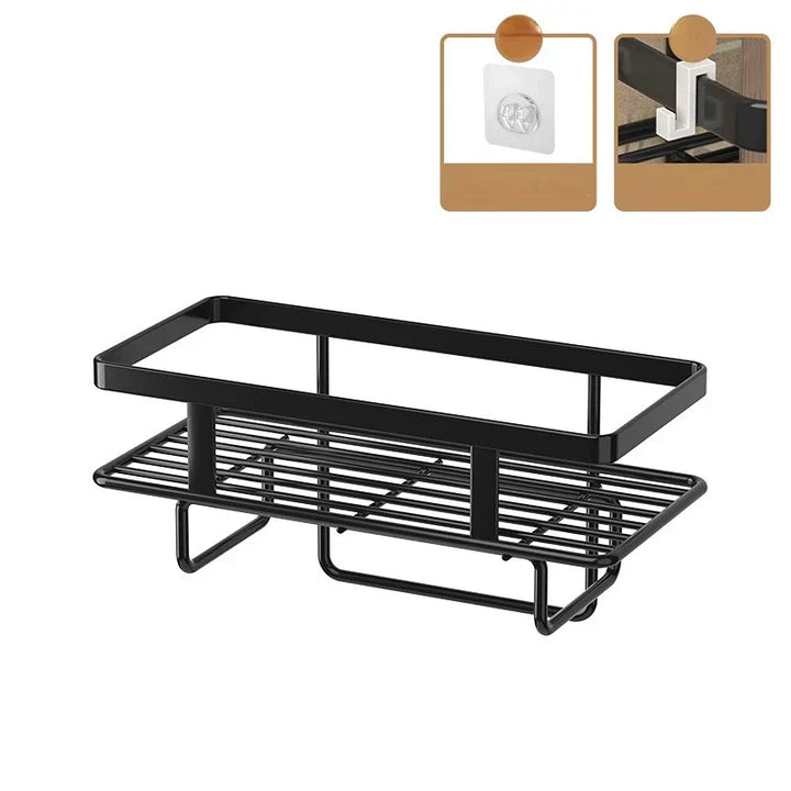 Modernes Design-Badregal LooShelf, freihängend für stilvolle Badaufbewahrung ohne Bohren.