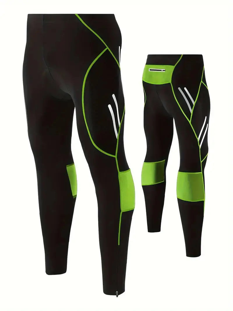 Herren lange Radhose mit atmungsaktivem Gel-Polster für hohen Komfort beim Radsport.