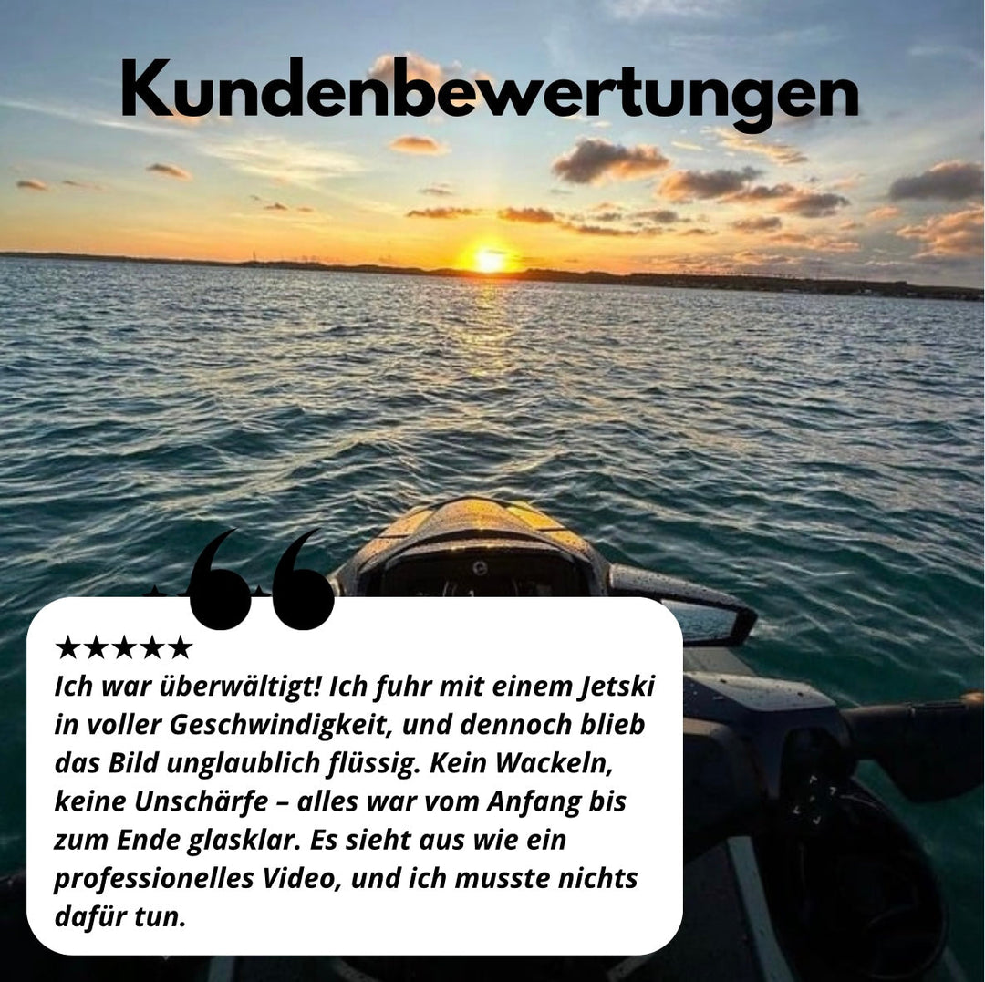 Freihand-Actionkamera WORLD PRO ONE für dynamische POV-Aufnahmen. Robust & kompakt für Sport & Outdoor-Einsätze.