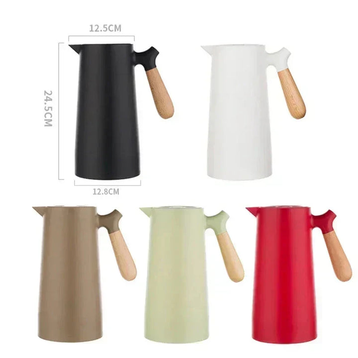 Edelstahl-Trinkflasche 750ml, doppelwandig. Für Kaffee, Tee oder kalte Drinks im Büro/Outdoor.