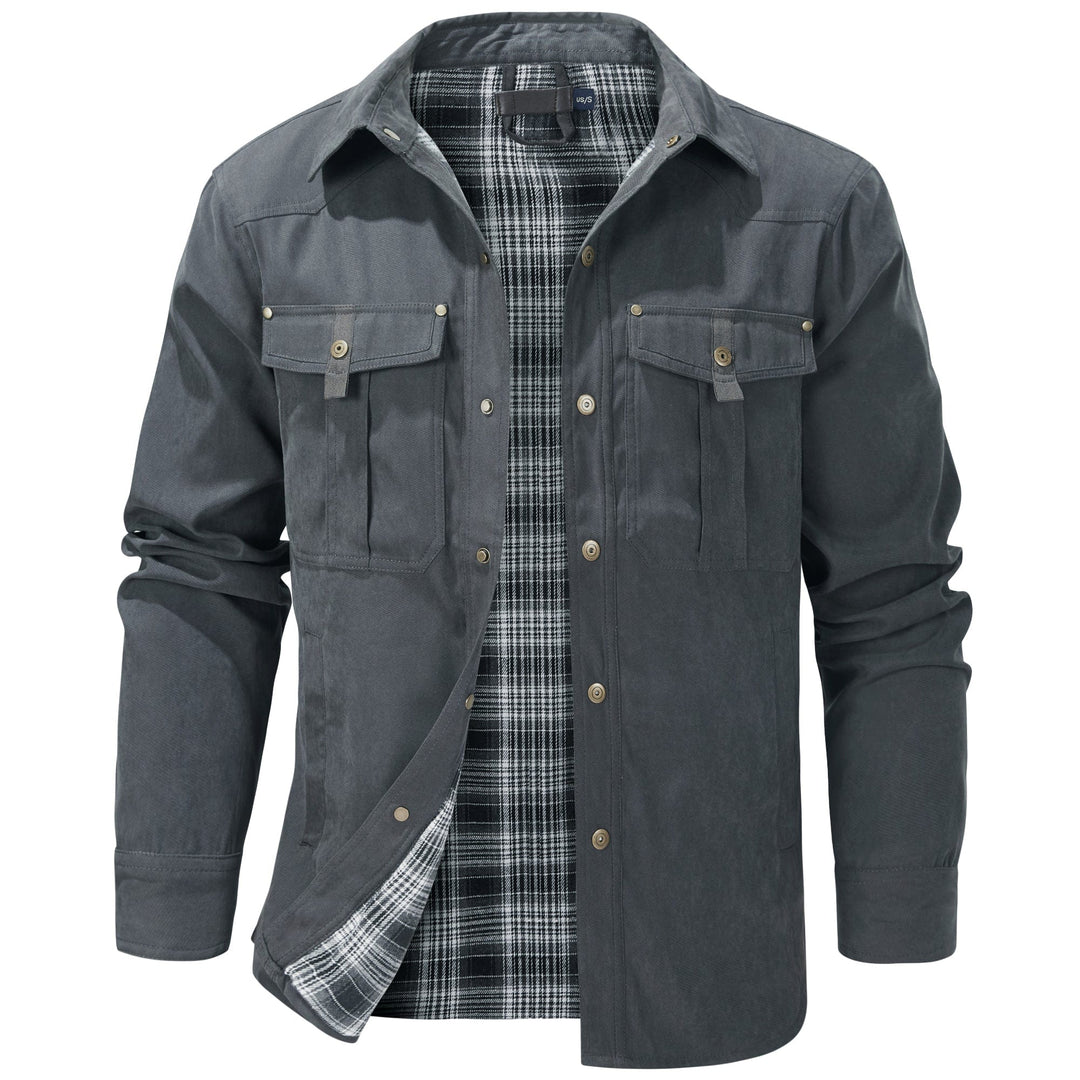 Robuste Herren Outdoor Jacke für Freizeit & Abenteuer, wind- und wasserabweisend, ideal für Übergangszeiten.