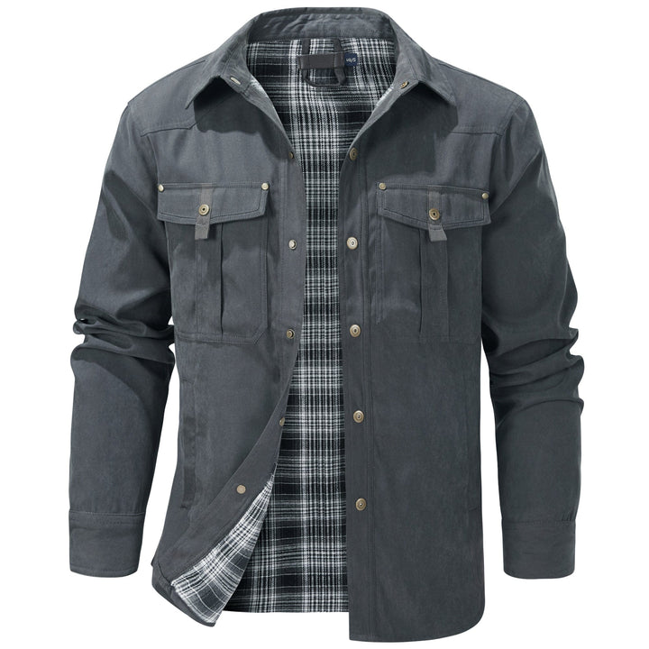 Robuste Herren Outdoor Jacke für Freizeit & Abenteuer, wind- und wasserabweisend, ideal für Übergangszeiten.
