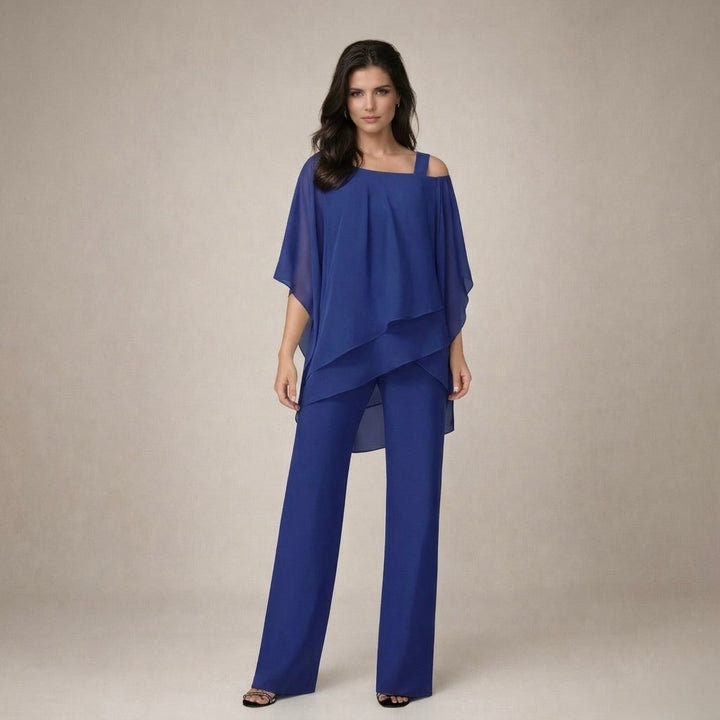 Damen Blusenset Zweiteiler, perfekt für Freizeitkleidung. Modischer Lagenlook für komfortable Alltagsmode.