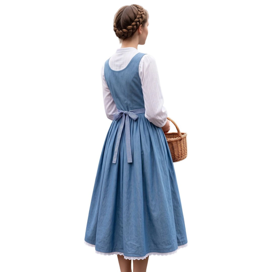 Elegantes Damen Trachtenkleid im Dirndl-Stil, verstellbar und perfekt als Event- oder Festkleid für Feste.