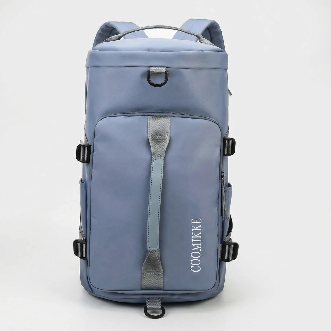 Stylischer Unisex Zylinderrucksack, perfekt als Sport- oder Reiserucksack. Geräumiger Rucksack für Freizeit.