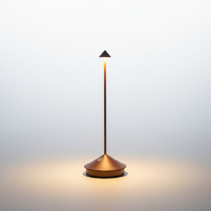 Wetterfeste kabellose LED-Gartenlampe & Terrassenlampe für Außenbeleuchtung; tragbar & dimmbar.