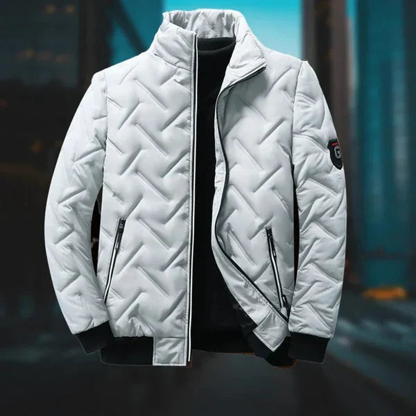 Eleganter Herren-Übergangsmantel für Business und Alltag, klassischer Regular Fit Winterjacke.