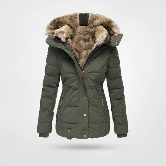 Damen Winterparka mit abnehmbarer Kapuze, wasserdicht & warm für extrem kalte Temperaturen. (102)