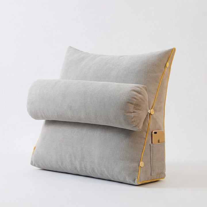 Bequemes Keilkissen als Lesekissen und TV-Kissen, erhöht Komfort und Entspannung beim Sitzen.