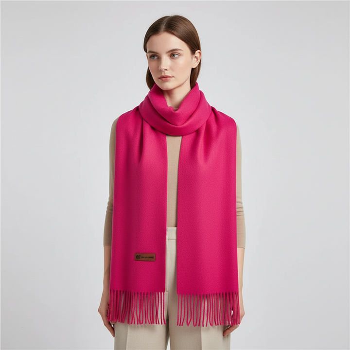 Superweicher, wärmender Kaschmir Kuschelschal für Damen, XXL Größe für gemütliche Winterstunden.