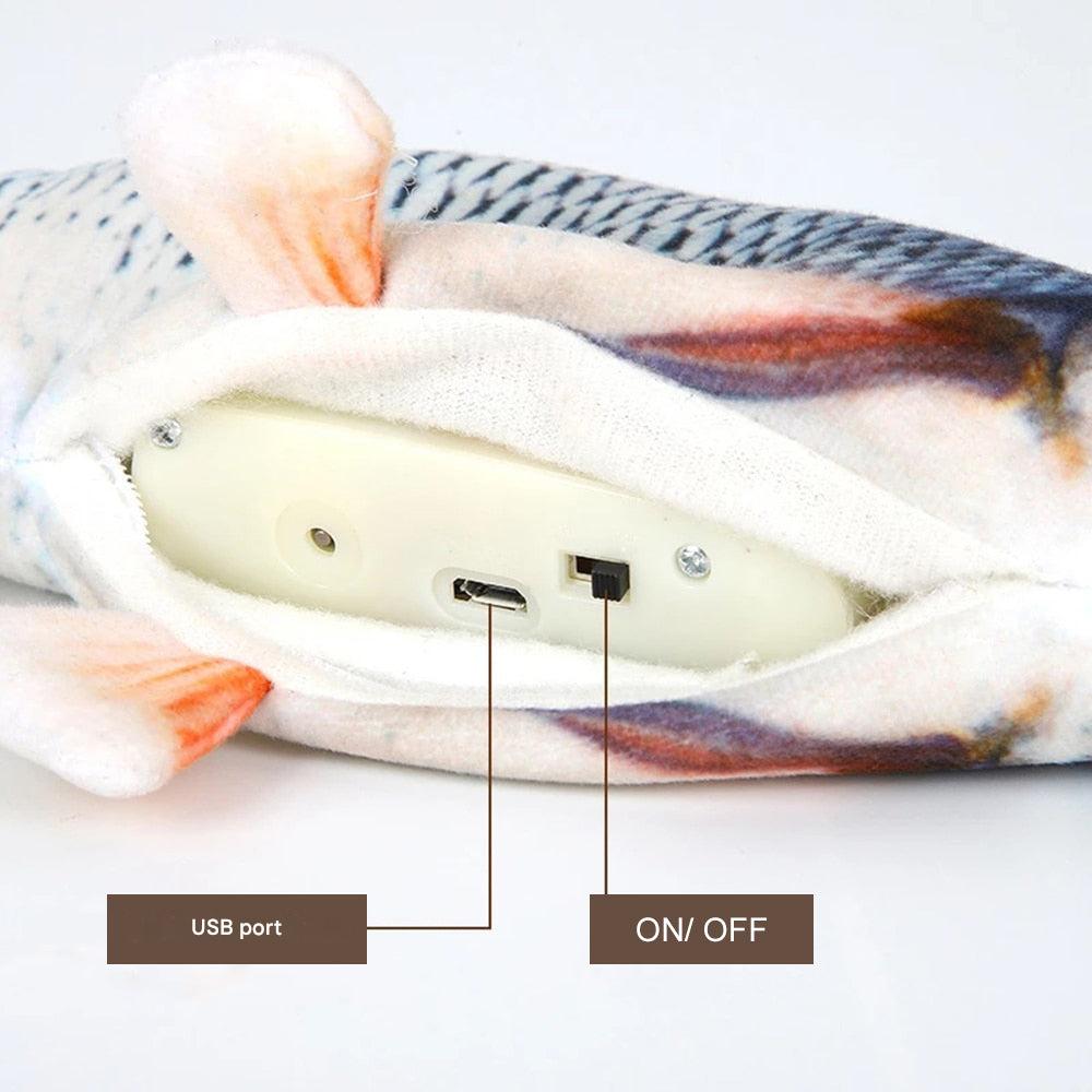 Einzigartiges interaktives FlippyFish Wackelfisch Spielzeug für Hunde. Das perfekte Geschenk für Haustiere.