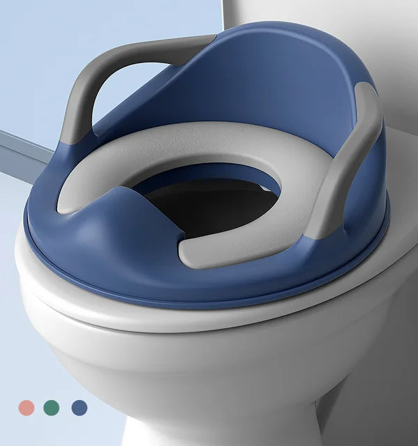 Hygiene-freundlicher Kinder Toilettenaufsatz Sitzy für Sauberkeitstraining; bequeme Toilettenhilfe Kleinkind.