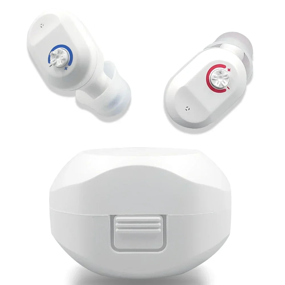 Diskrete Mini In-Ear Hörgeräte für Erwachsene, verbessern den Hörverlust mit klarem Klang.