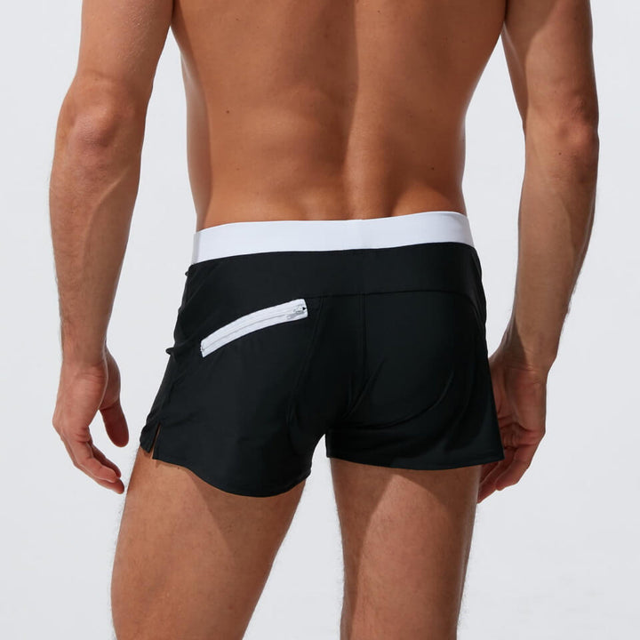 Kurze Herren Schwimmshorts, ideal für Pool & Urlaub, mit schnelltrocknendem Stoff.