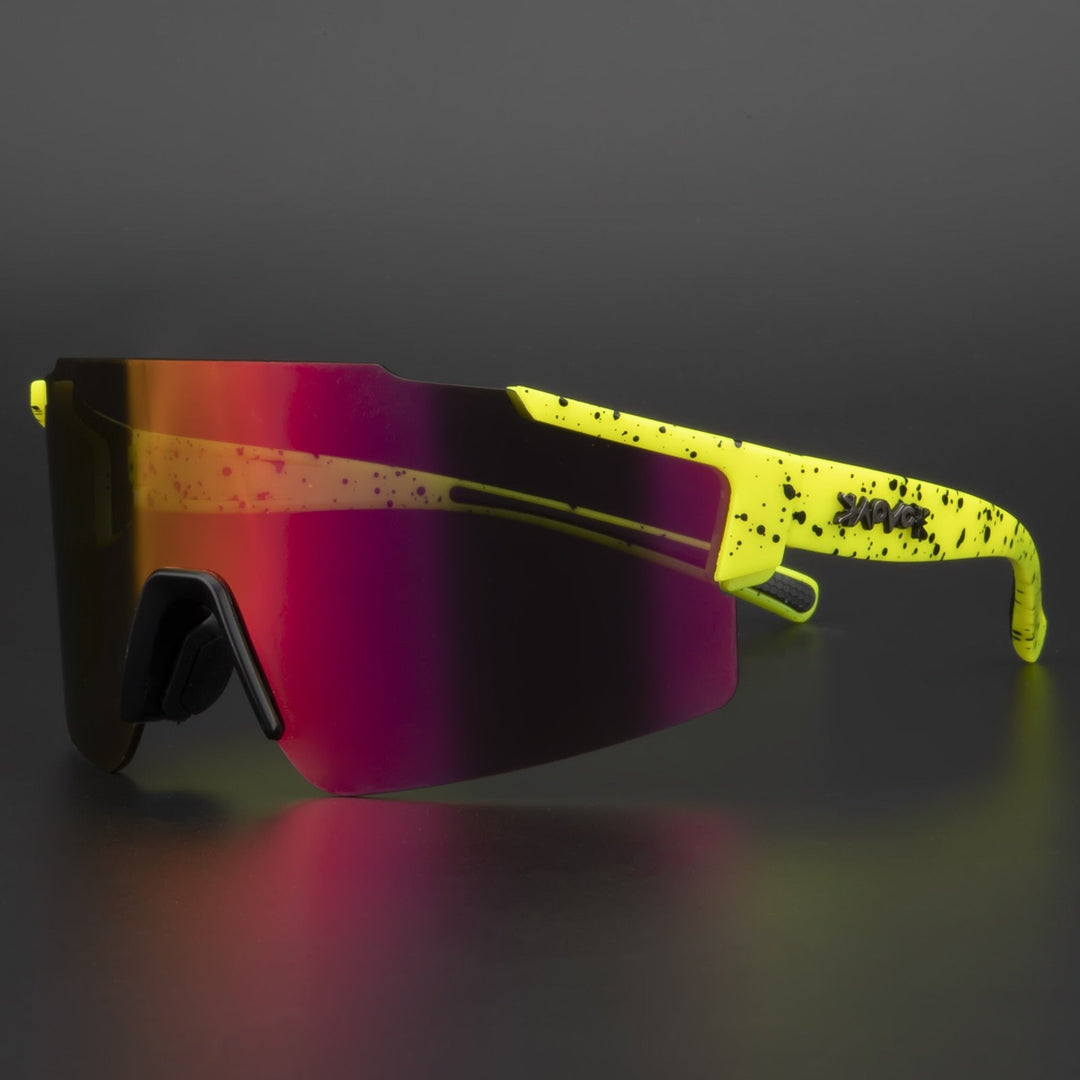 Professionelle Sportbrille, unisex, für Radfahrer, mit bestem UV-Schutz und Passform.