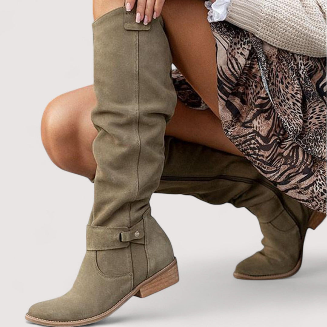 Modische Damen Winterstiefel, warm gefüttert & perfekt für kalte Wintertage.
