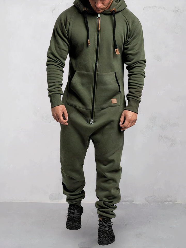 Herren Hoodie-Trainingsanzug als komplettes Outfit. Ideal als Sportbekleidung oder freizeitanzug für jeden Mann.