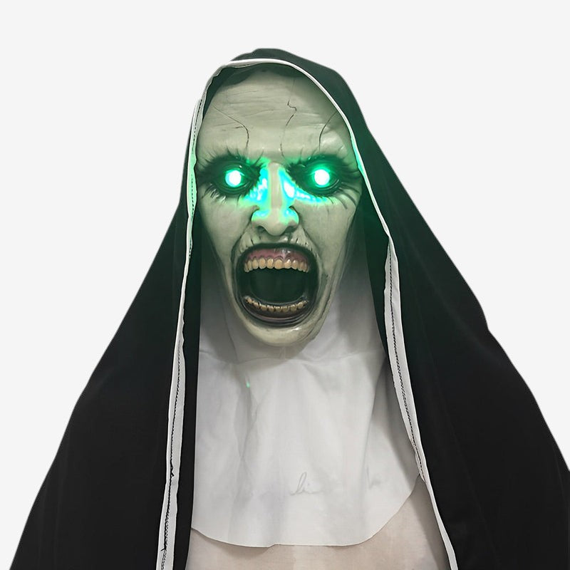 Horror-Maske: Realistische alte Erwachsenenmaske aus Latex mit beweglichem Mund.