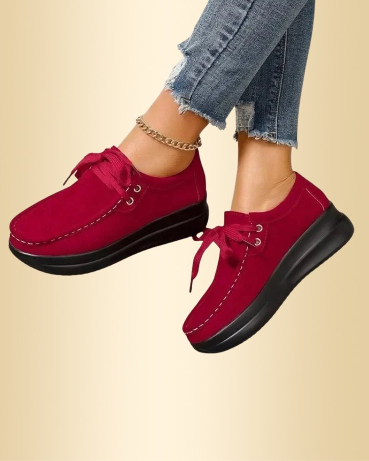Damen Sneakers, leichte Freizeitschuhe mit Schnürung, ideal für jeden Tag. Bequeme Alltagsschuhe.