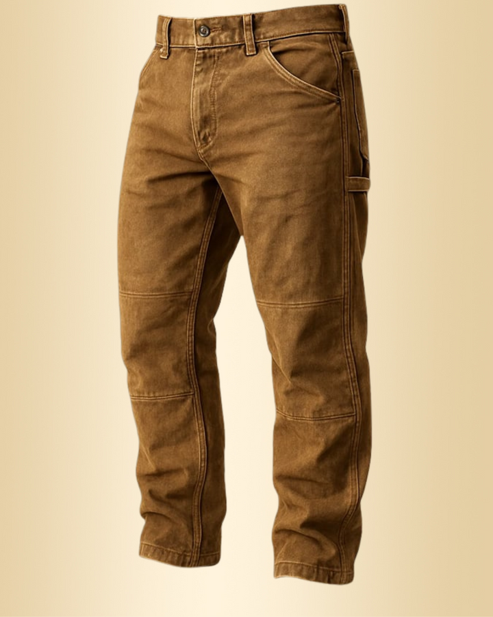 Bequeme Herren Retro Regular Fit Stretchhose. Knitterfrei, atmungsaktiv, ideal für Büro und Freizeit.