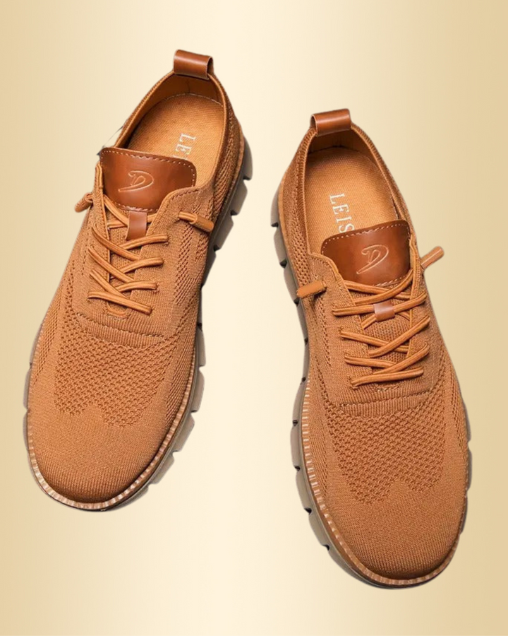 Leichte, bequeme Herren Orthopädische Sneaker in Braun-Grün. Rutschfest, perfekt für tägliche Aktivitäten.