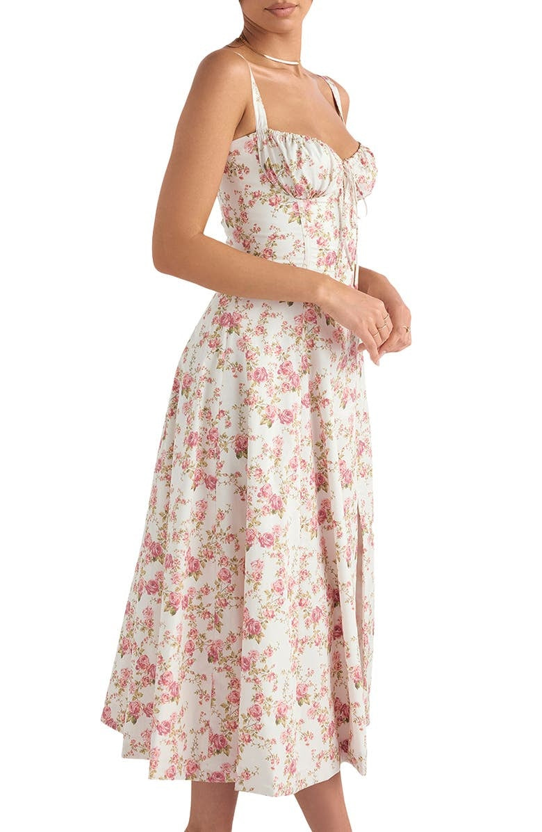 Sommerliches Partykleid Isabella, figurbetont, mit Bustier und Taillenakzent.