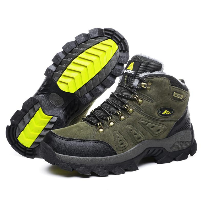 Dunkelgrüne Unisex Freizeitschuhe: Leichte & warme Winterschuhe, ideal für Outdoor-Aktivitäten.