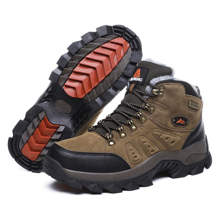 Graue warme Unisex Stiefel: Leichte Outdoor & Freizeitschuhe, perfekt für den Winter.