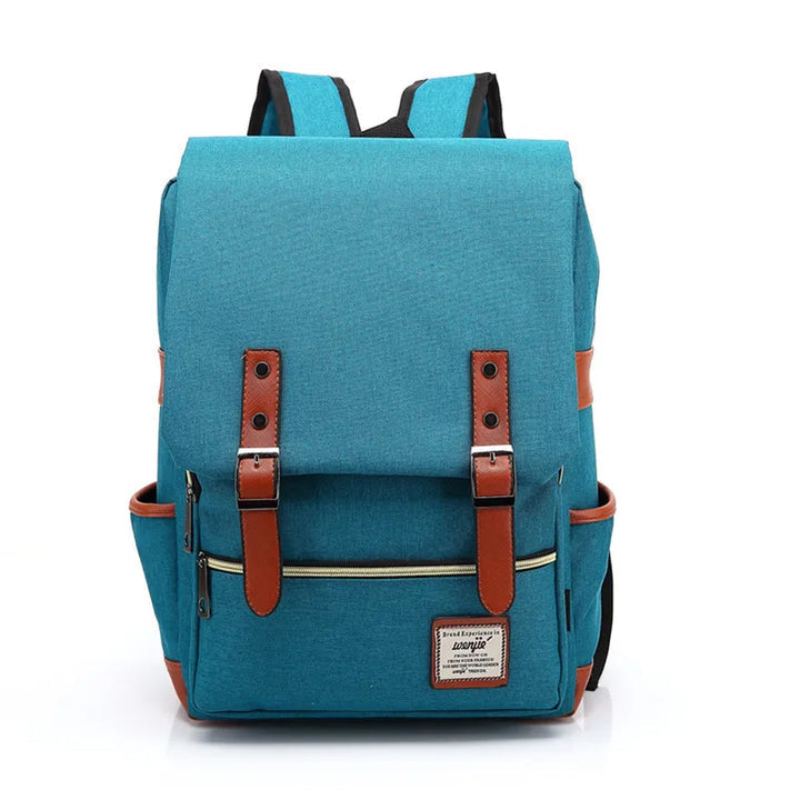 Seitliche Ansicht des schwarzen wasserdichten Valtro Rucksacks, robust & vielseitig für jede Reise.