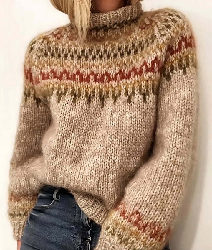 Kuscheliger Damen Rollkragenpullover für stilvolle Wärme im Winter; ein modisches Oberteil.